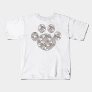 Paw print with camouflage pattern Kids T-Shirt